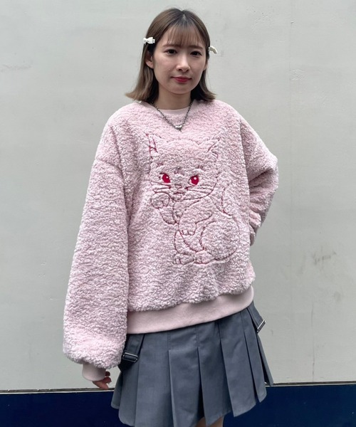 Candy Stripper（キャンディストリッパー）の「NAUGHTY CAT BOA トップス（その他トップス・レディース・アイボリー/ピンク/ライトブルー・2）」の18枚目の写真