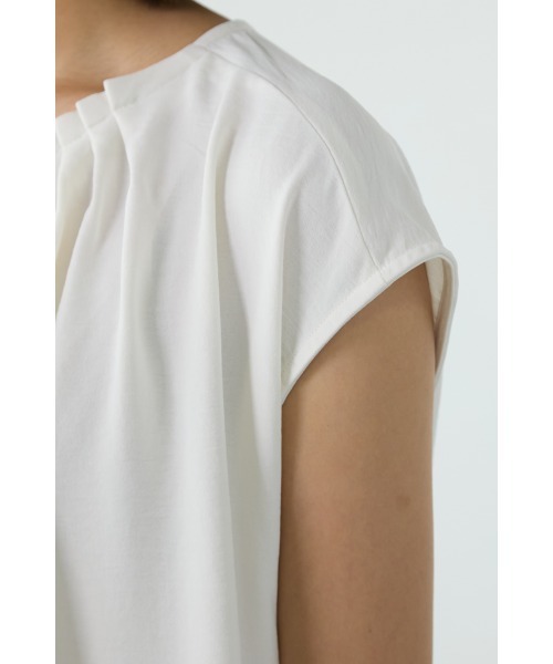 M.deux（エムドゥ）の「◆タック2wayブラウス◆（シャツ/ブラウス・レディース・オフホワイト/コーラルピンク・MEDIUM）」の13枚目の写真