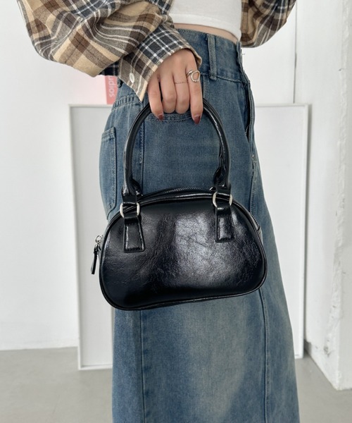 CLEA（クレア）の「2wayミニボストンバッグ（ボストンバッグ・レディース・ブラウン/レッド/シルバー/ブラック・FREE）」の10枚目の写真