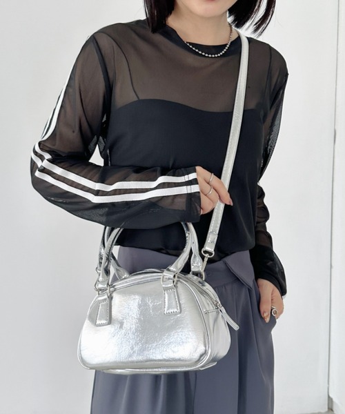 CLEA（クレア）の「2wayミニボストンバッグ（ボストンバッグ・レディース・ブラウン/レッド/シルバー/ブラック・FREE）」の22枚目の写真