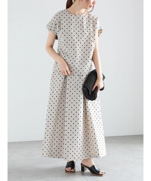 Te chichi（テチチ）の「ドットタックフレアスカート（セットアップ可 