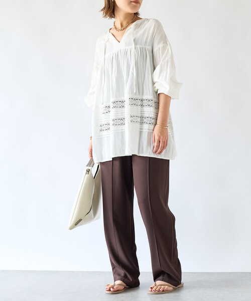 un dix cors(アンディコール)の「ダイバー風素材2WAYサンカクミニバッグ(ハンドバッグ・レディース・ホワイト/ブラック・FREE)」の19枚目の写真