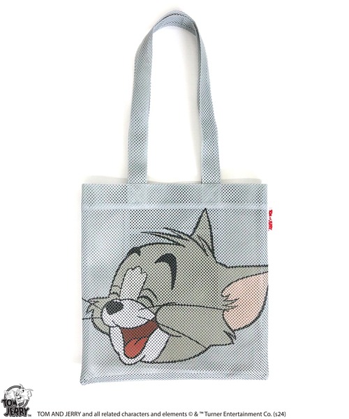 Tom&Jerry(トムアンドジェリー)の「【公式】TOM and JERRY フェイスメッシュトート(トートバッグ・レディース・イエロー/グレー/グリーン・FREE)」の2枚目の写真