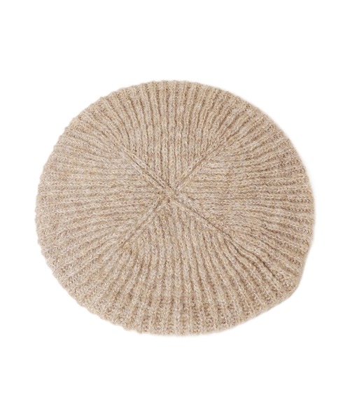 14+(イチヨンプラス)の「ふんわりニットベレー(ハンチング/ベレー帽・レディース・アイボリー/グレー/パープル/ベージュ/ブラック・FREE)」の14枚目の写真