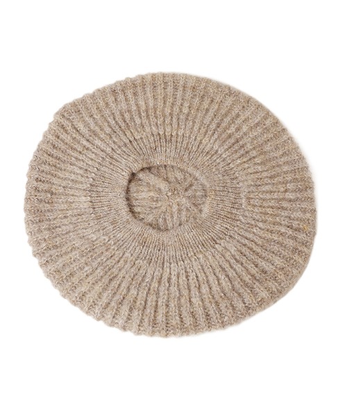 14+(イチヨンプラス)の「ふんわりニットベレー(ハンチング/ベレー帽・レディース・アイボリー/グレー/パープル/ベージュ/ブラック・FREE)」の17枚目の写真