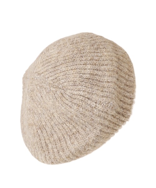 14+(イチヨンプラス)の「ふんわりニットベレー(ハンチング/ベレー帽・レディース・アイボリー/グレー/パープル/ベージュ/ブラック・FREE)」の18枚目の写真