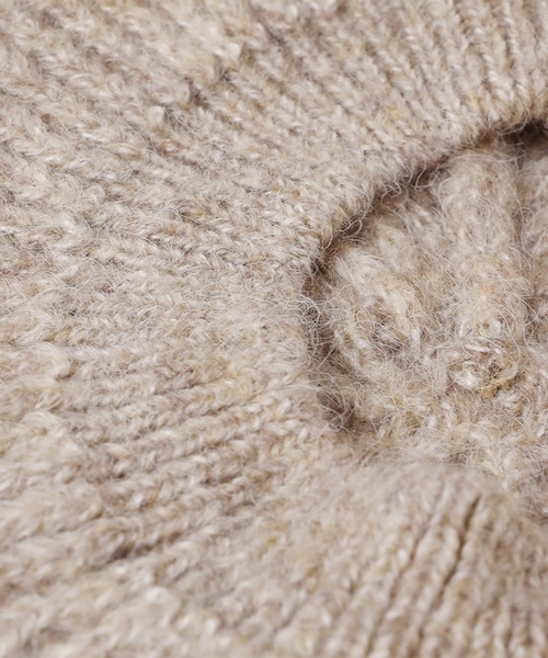 14+(イチヨンプラス)の「ふんわりニットベレー(ハンチング/ベレー帽・レディース・アイボリー/グレー/パープル/ベージュ/ブラック・FREE)」の21枚目の写真