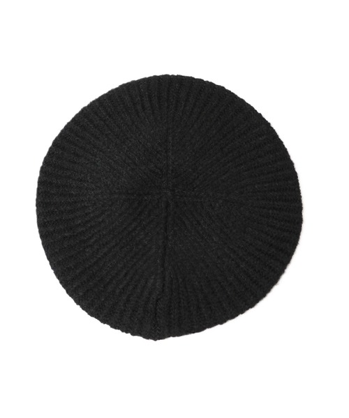 14+(イチヨンプラス)の「ふんわりニットベレー(ハンチング/ベレー帽・レディース・アイボリー/グレー/パープル/ベージュ/ブラック・FREE)」の7枚目の写真