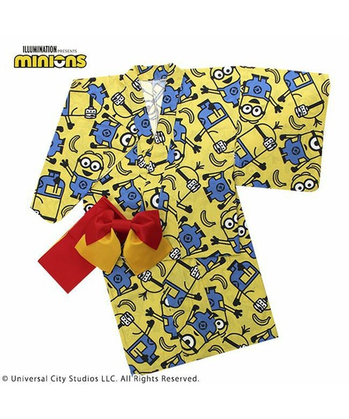 浴衣　ミニオン柄　新品　パニカム PONEYCOMB TOKYO（パニカムトーキョー）の「【ミニオン】Minion 浴衣