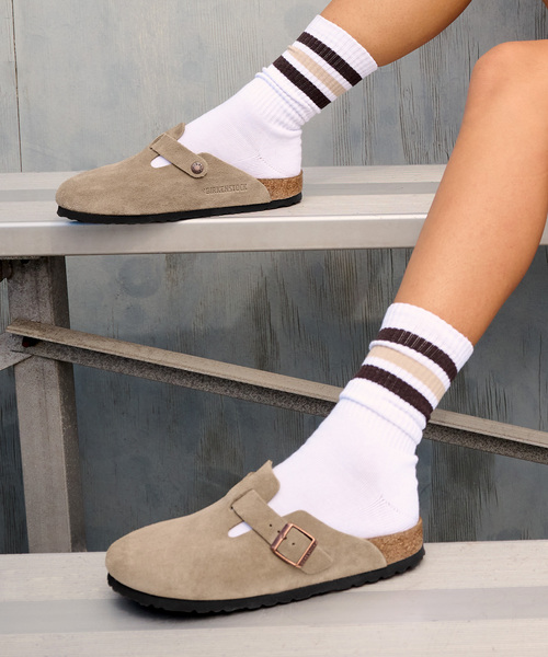 BIRKENSTOCK（ビルケンシュトック）の「【BIRKENSTOCK/ビルケンシュトック】BOSTON TAUPE SUEDE：サンダル（サンダル・レディース・ベージュ・38/37/36/39）」の4枚目の写真