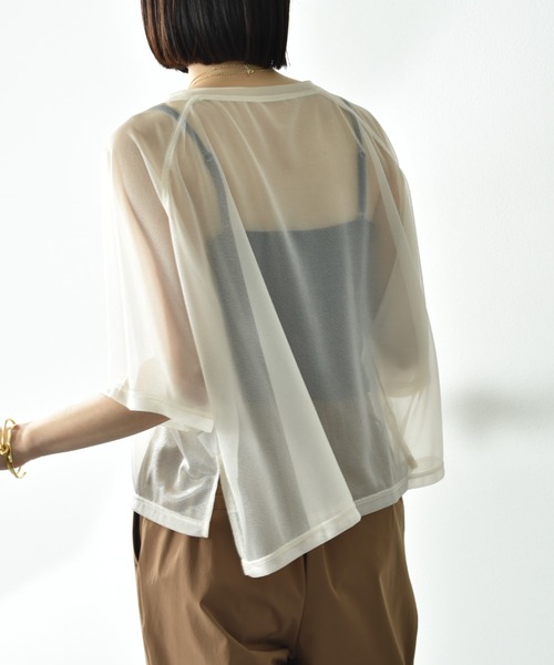 INTERPLANET（インタープラネット）の「カレッジロゴシアーカットソー（Tシャツ/カットソー・レディース・ブラック/ブラウン/アイボリー・FREE）」の10枚目の写真