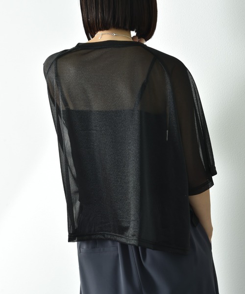 INTERPLANET（インタープラネット）の「カレッジロゴシアーカットソー（Tシャツ/カットソー・レディース・ブラック/ブラウン/アイボリー・FREE）」の18枚目の写真