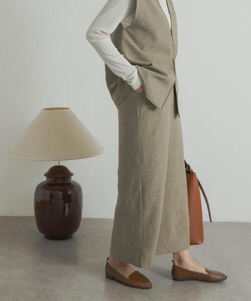 URBAN RESEARCH DOORS（アーバンリサーチドアーズ）の「『UR TECH DRYLUXE』ストレートスカート（スカート・レディース・カーキ/ブラック・MEDIUM）」の9枚目の写真