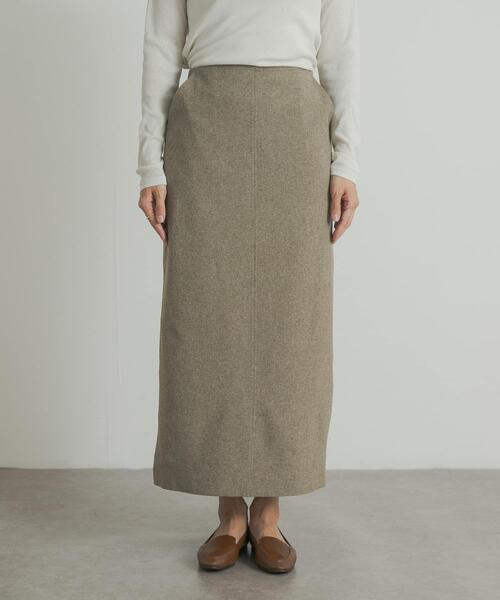 URBAN RESEARCH DOORS（アーバンリサーチドアーズ）の「『UR TECH DRYLUXE』ストレートスカート（スカート・レディース・カーキ/ブラック・MEDIUM）」の16枚目の写真