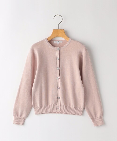 SHIPS（シップス）の「SHIPS KIDS:80～90cm / リバティ カーディガン（カーディガン/ボレロ・キッズ・ピンク/ライトグリーン/ベージュ/ネイビー・90/80）」の4枚目の写真