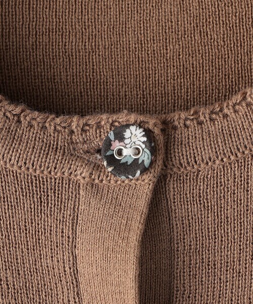 SHIPS（シップス）の「SHIPS KIDS:80～90cm / リバティ カーディガン（カーディガン/ボレロ・キッズ・ピンク/ライトグリーン/ベージュ/ネイビー・90/80）」の13枚目の写真