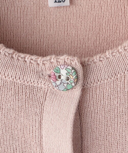 SHIPS（シップス）の「SHIPS KIDS:80～90cm / リバティ カーディガン（カーディガン/ボレロ・キッズ・ピンク/ライトグリーン/ベージュ/ネイビー・90/80）」の12枚目の写真