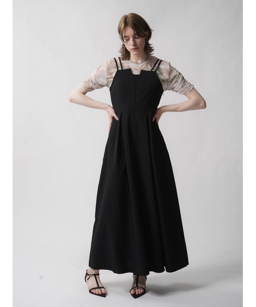 :ETHROF(イーサオブ)の「DOUBLE STRAP ONEPIECE(ワンピース・レディース・ブラック/グレー系その他・MEDIUM)」の13枚目の写真