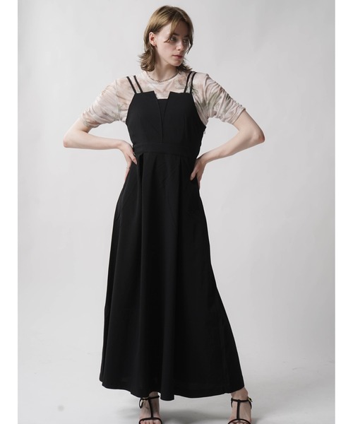 :ETHROF(イーサオブ)の「DOUBLE STRAP ONEPIECE(ワンピース・レディース・ブラック/グレー系その他・MEDIUM)」の12枚目の写真