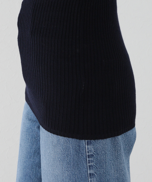 セール】*【Tibi/ティビ】RIBBED ZIPUP SWEATER（ニット/セーター