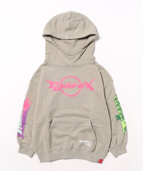 CONVEX(コンベックス)の「ロゴ/ ハイネックパーカー(パーカー・キッズ・ブルー/グレー/ブラック/イエロー・140cm/150cm/160cm/130cm)」の3枚目の写真