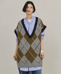 Curensology | Curensology(カレンソロジー)/アーガイルハンドニットベスト(ベスト)