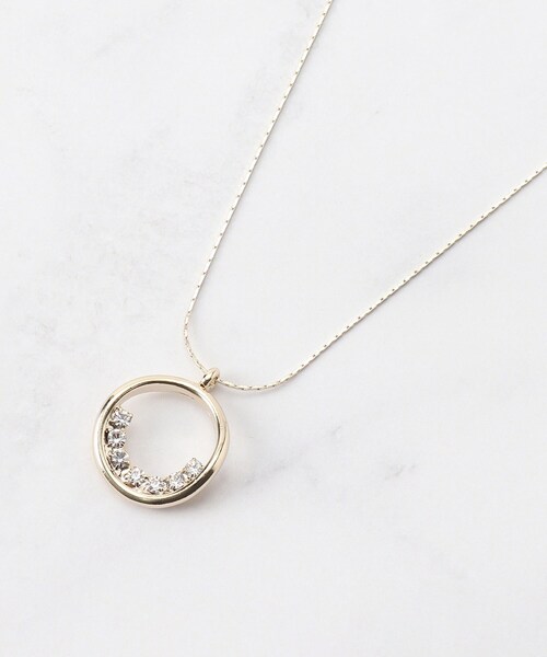 SHOO・LA・RUE(シューラルー)の「◆キラキラミニサークルネックレス(ネックレス・レディース・ゴールド/ピンクゴールド/シルバー・00)」の1枚目の写真