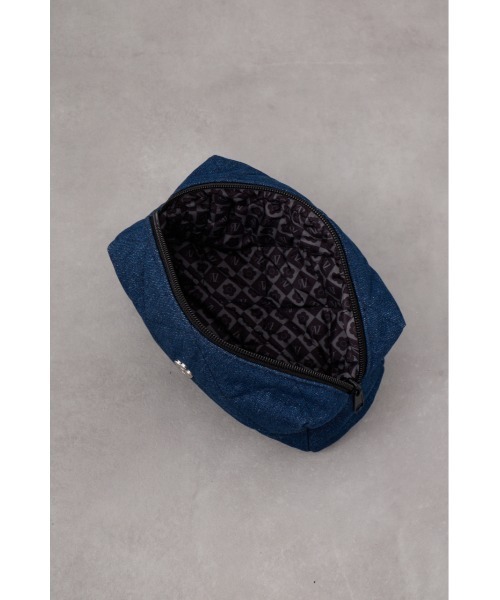 AZUL by moussy(アズールバイマウジー)の「MARY QUANT×AZUL リバーシブルポーチ(ボディバッグ/ウエストポーチ・レディース・ブラック/ブルー・FREE)」の3枚目の写真