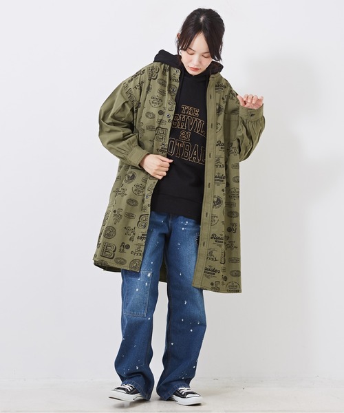 【セール】ガーゼ裏毛スウェットロゴ刺繍プルオーバーパーカー（パーカー）｜CUBE SUGAR（キューブシュガー）