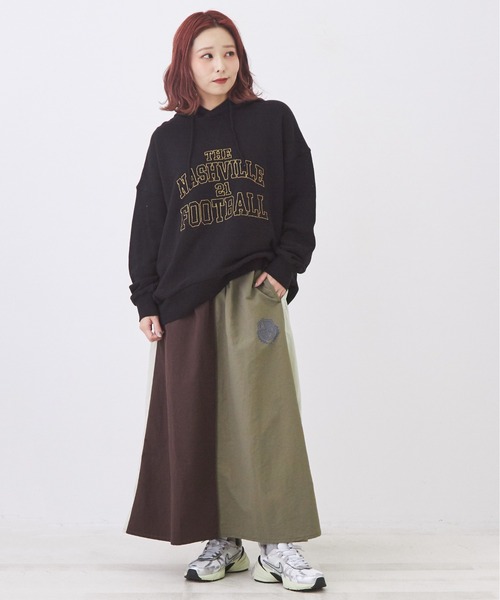 【セール】ガーゼ裏毛スウェットロゴ刺繍プルオーバーパーカー（パーカー）｜CUBE SUGAR（キューブシュガー）