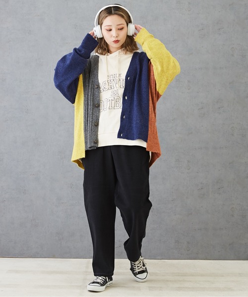 【セール】ガーゼ裏毛スウェットロゴ刺繍プルオーバーパーカー（パーカー）｜CUBE SUGAR（キューブシュガー）