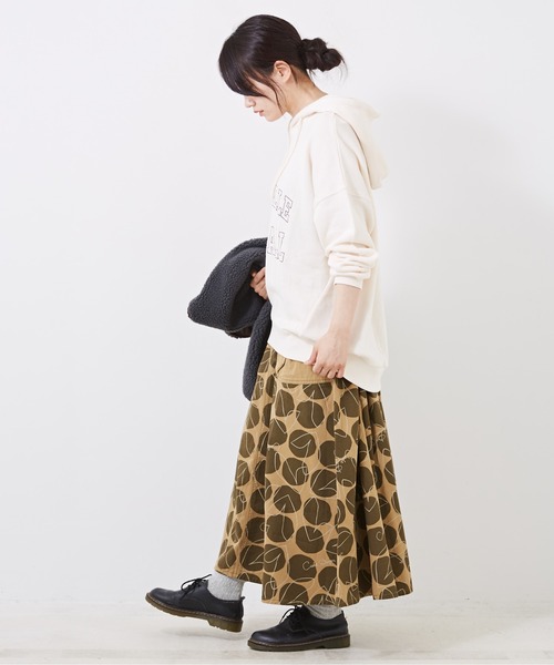 【セール】ガーゼ裏毛スウェットロゴ刺繍プルオーバーパーカー（パーカー）｜CUBE SUGAR（キューブシュガー）