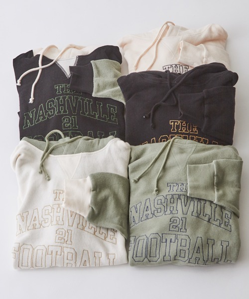 【セール】ガーゼ裏毛スウェットロゴ刺繍プルオーバーパーカー（パーカー）｜CUBE SUGAR（キューブシュガー）