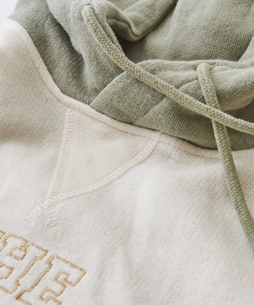 【セール】ガーゼ裏毛スウェットロゴ刺繍プルオーバーパーカー（パーカー）｜CUBE SUGAR（キューブシュガー）