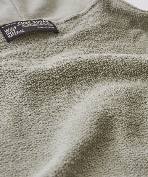 【セール】ガーゼ裏毛スウェットロゴ刺繍プルオーバーパーカー（パーカー）｜CUBE SUGAR（キューブシュガー）