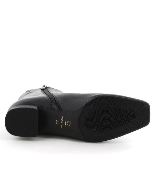 HIMIKO（ヒミコ）の「【Made in Japan】サイドVカットショートブーツ/641412（ブーツ・レディース・ベージュ/ダークブラウン/ブラック・22.5cm/23.0cm/23.5cm/24.0cm/24.5cm/25.0cm/22.0cm/25.5cm/21.5cm/26.0cm/26.5cm）」の7枚目の写真