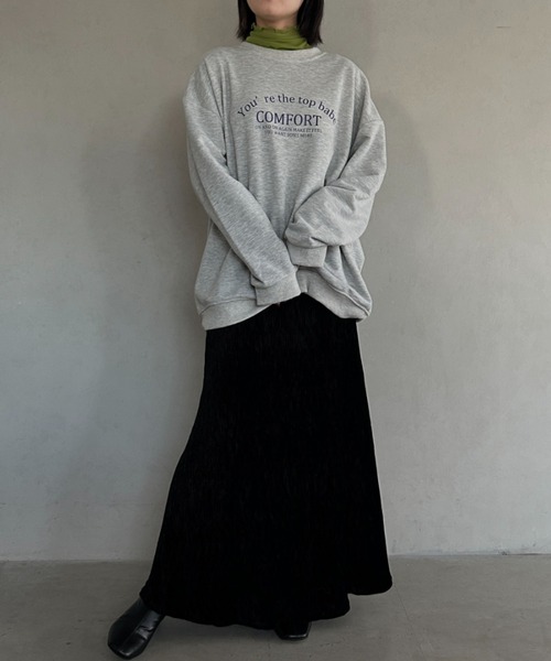 MYMOOD.(マイムード)の「ベロアフレアロングスカート(スカート・レディース・ブラック/ブラウン・FREE)」の8枚目の写真