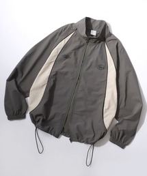 Nylon Game Shirt Track Jacket/オーバーサイズ ナイロン ユニフォームデザイン ゲームシャツ ジップアップ トラックジャケット/アノラックジャケット/ブロークコア/レディース メンズ