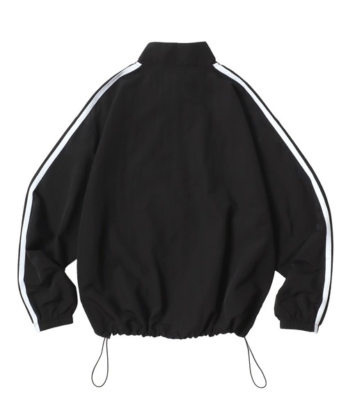 Lazar（ラザル）の「Nylon Game Shirt Track Jacket/オーバーサイズ ナイロン ユニフォームデザイン ゲームシャツ ジップアップ トラックジャケット/アノラックジャケット/ブロークコア/レディース メンズ（ナイロンジャケット・メンズ・ブラック/ネイビー/ライトグレー/ブルー系その他/ブラック系その他/グリーン系その他・M/L/LL）」の10枚目の写真