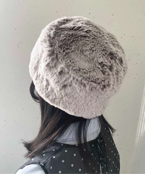 Casselini(キャセリーニ)の「Casselini(キャセリーニ)ロシア帽(ハット・レディース・チャコール/グレー/ベージュ・FREE)」の7枚目の写真