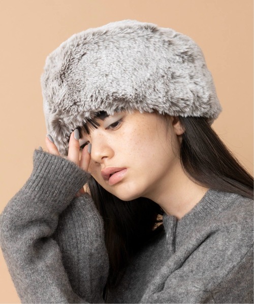 Casselini(キャセリーニ)の「Casselini(キャセリーニ)ロシア帽(ハット・レディース・チャコール/グレー/ベージュ・FREE)」の21枚目の写真