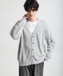 RAGEBLUE | Shaggy knit cardigan/シャギーニット/オーバーサイズカーディガン(カーディガン/ボレロ)
