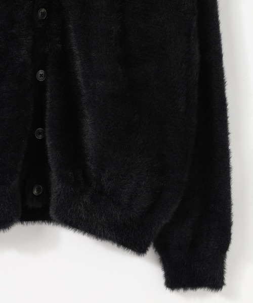 RAGEBLUE（レイジブルー）の「Shaggy knit cardigan/シャギーニット/オーバーサイズカーディガン（カーディガン/ボレロ・メンズ・ライトグレー/ブラック/ライトブルー・LARGE/MEDIUM）」の6枚目の写真