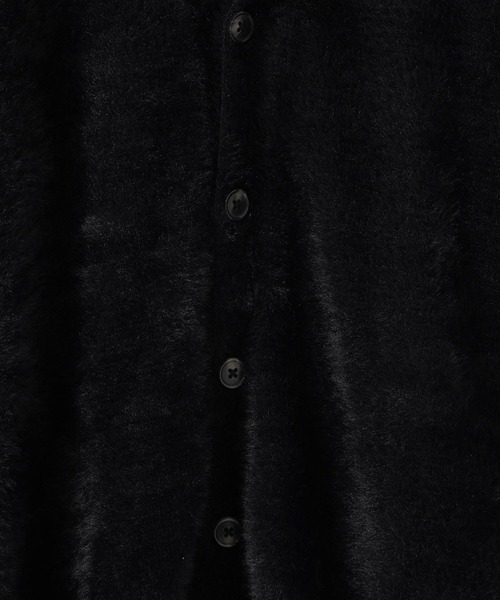 RAGEBLUE（レイジブルー）の「Shaggy knit cardigan/シャギーニット/オーバーサイズカーディガン（カーディガン/ボレロ・メンズ・ライトグレー/ブラック/ライトブルー・LARGE/MEDIUM）」の7枚目の写真