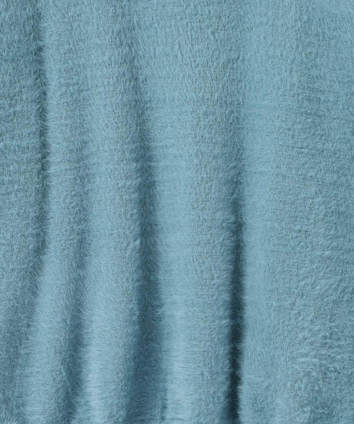 RAGEBLUE（レイジブルー）の「Shaggy knit cardigan/シャギーニット/オーバーサイズカーディガン（カーディガン/ボレロ・メンズ・ライトグレー/ブラック/ライトブルー・LARGE/MEDIUM）」の9枚目の写真