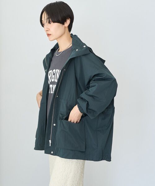 AMERICAN HOLIC（アメリカンホリック）の「撥水加工フード取り外しマウンテンパーカー（マウンテンパーカー・レディース・ライトグレー/チャコールグレー・L/M）」の22枚目の写真