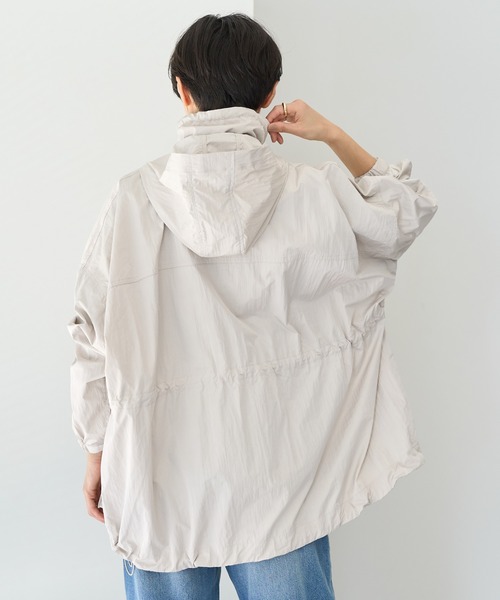 AMERICAN HOLIC（アメリカンホリック）の「撥水加工フード取り外しマウンテンパーカー（マウンテンパーカー・レディース・ライトグレー/チャコールグレー・L/M）」の3枚目の写真