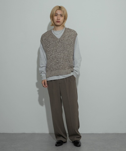 セール】ミックスヤーンニットベスト（ベスト）｜SENSE OF PLACE