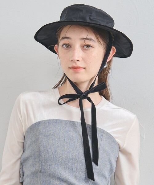 COEUR（クール）の「＜coeur＞パラフィン ハット（ハット・レディース・ブラック・FREE）」の2枚目の写真