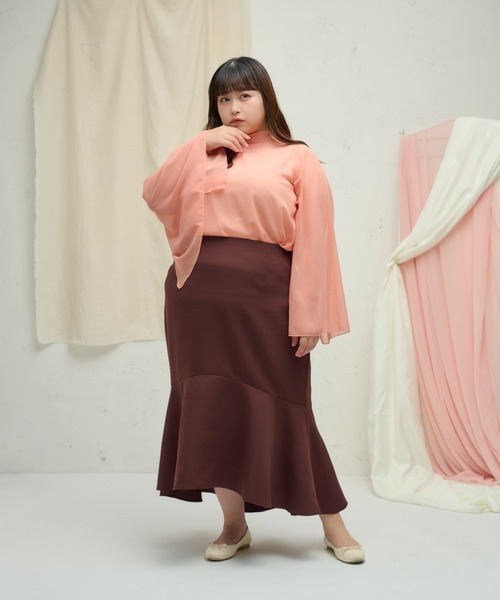 大きいサイズ】フィッシュテールマーメイドスカート（スカート